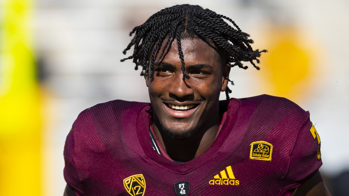 NFL draft prospect Rachaad White of Arizona State